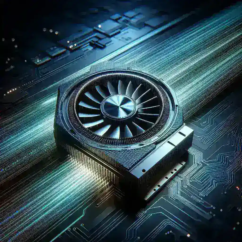 "GPU Nvidia terbaru untuk kreator konten video 8K dan AI generatif, menampilkan desain inovatif dan teknologi mutakhir untuk meningkatkan performa pembuatan konten."