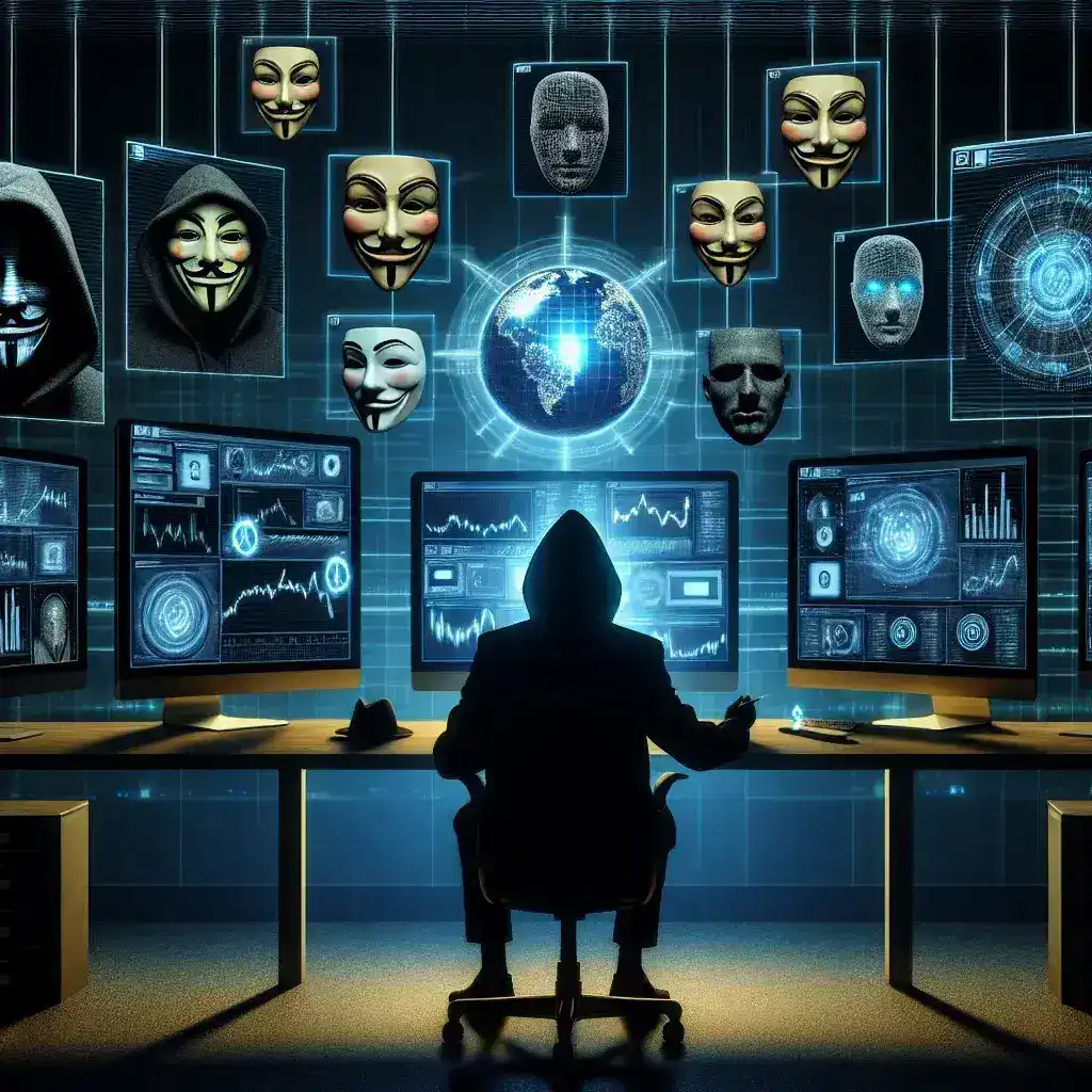 "Penipu menggunakan teknologi deepfake berbasis AI untuk melakukan skema penipuan keuangan canggih, menggambarkan metode modern dalam penipuan digital."